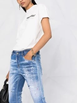 Dsquared2 jean à effet usé