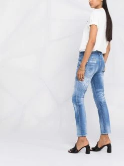 Dsquared2 jean à effet usé