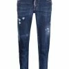 Dsquared2 jean court à effet usé