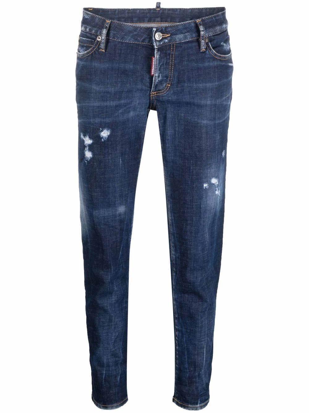 Dsquared2 Qualité Excellente Jean court à effet usé jeans skinny femme 3 Dsquared2 jean court à effet usé