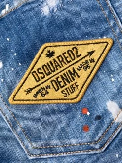 Prix Refroidis Dsquared2 Jean court à effet taches de peinture jeans courts femme 16 Dsquared2 jean court à effet taches de peinture