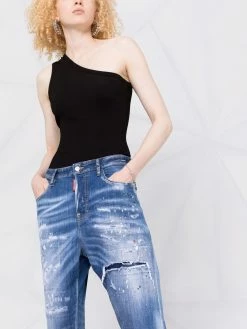 Prix Refroidis Dsquared2 Jean court à effet taches de peinture jeans courts femme 14 Dsquared2 jean court à effet taches de peinture