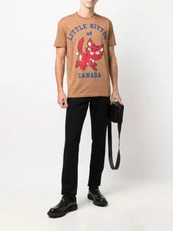 Dsquared2 t-shirt à imprimé chat