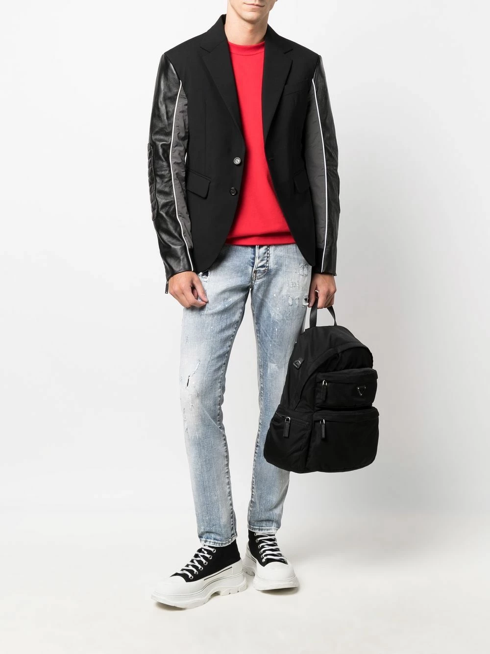 Prix Sympa Dsquared2 Veste à simple boutonnage blazers homme 4 Dsquared2 veste à simple boutonnage