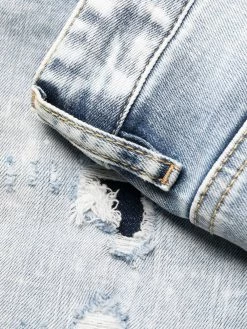 Dsquared2 jean skinny à effet usé