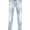 Dsquared2 jean skinny à effet usé