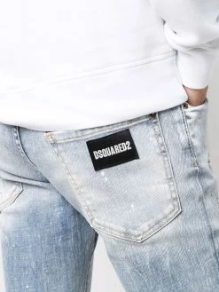 Dsquared2 jean skinny à effet usé