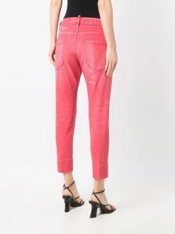 Dsquared2 jean court à effet usé