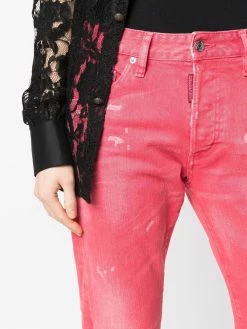 Dsquared2 jean court à effet usé