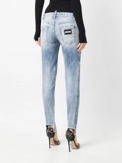 Prix Incroyables Dsquared2 Jean skinny à effet usé jeans skinny femme 12 Dsquared2 jean skinny à effet usé