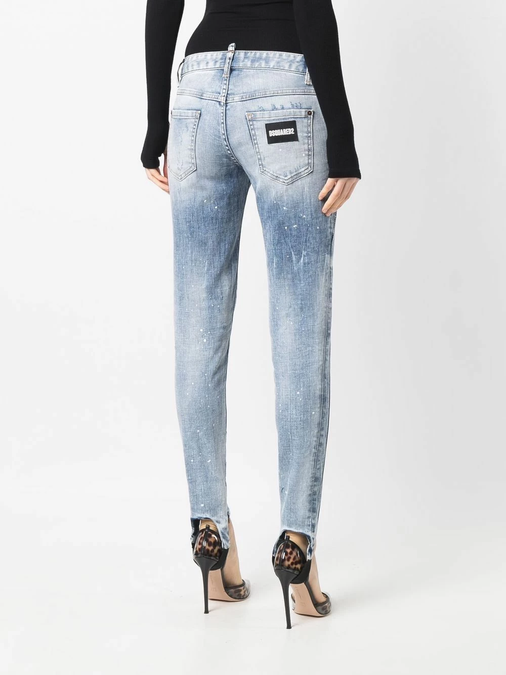 Prix Incroyables Dsquared2 Jean skinny à effet usé jeans skinny femme 6 Dsquared2 jean skinny à effet usé