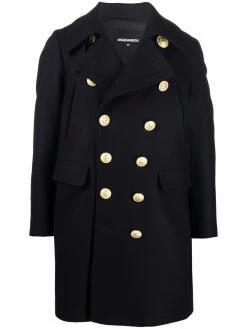 Dsquared2 manteau croisé à détail embossé