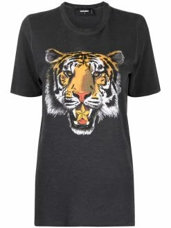 Dsquared2 t-shirt à imprimé Tiger Head