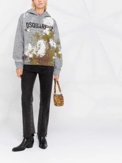 Dsquared2 hoodie à imprimé cachemire