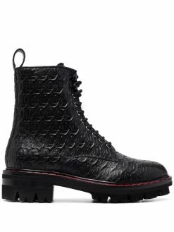 Dsquared2 bottines lacées en cuir