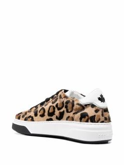 Dsquared2 baskets lacées à imprimé léopard