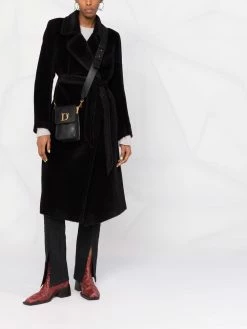 Dsquared2 sac à bandoulière en cuir à plaque logo