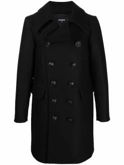 Dsquared2 manteau croisé à col italien
