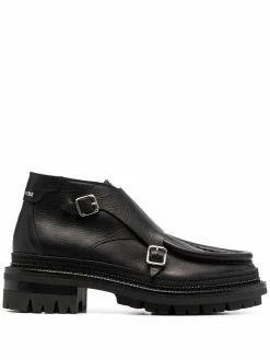 Dsquared2 bottines en cuir à boucles