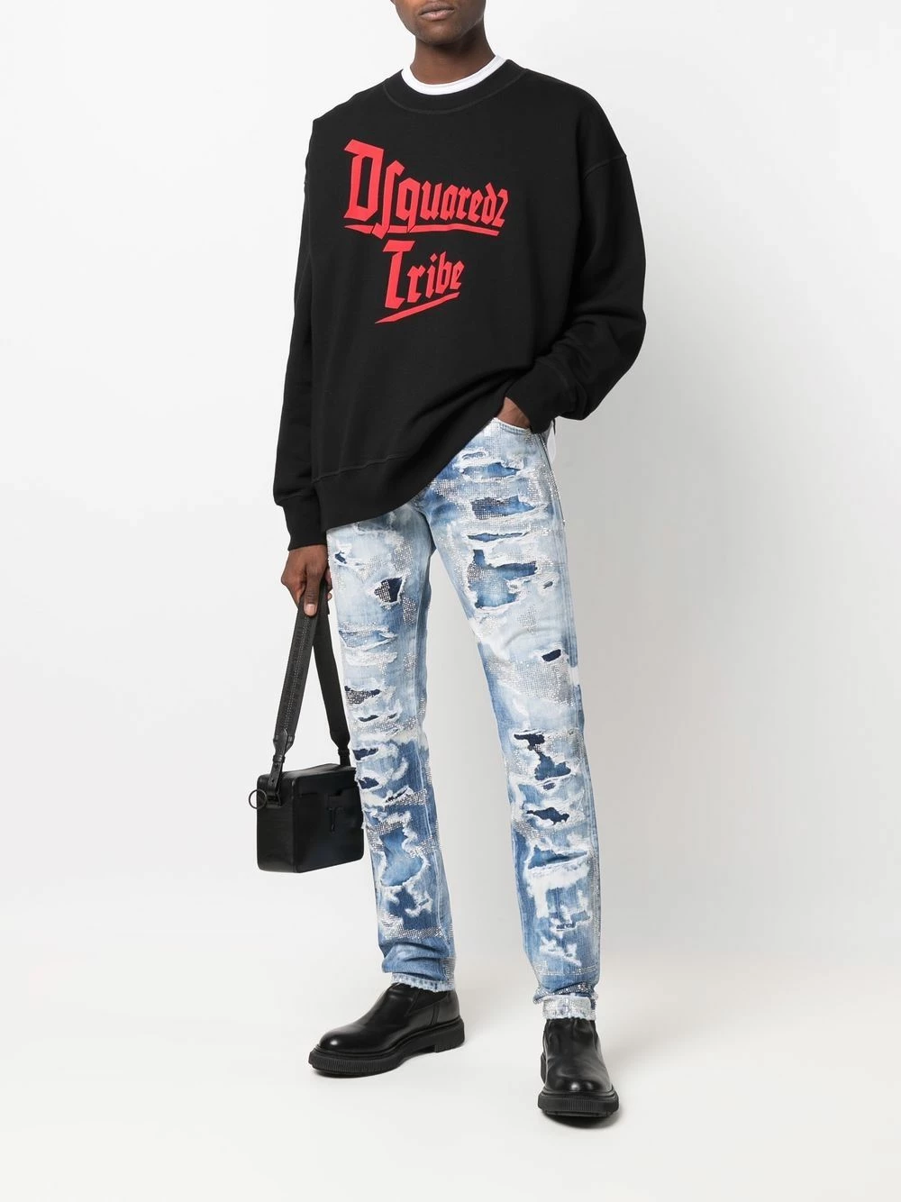Dsquared2 Qualité Supérieure Sweat à logo imprimé sweats homme 4 Dsquared2 sweat à logo imprimé