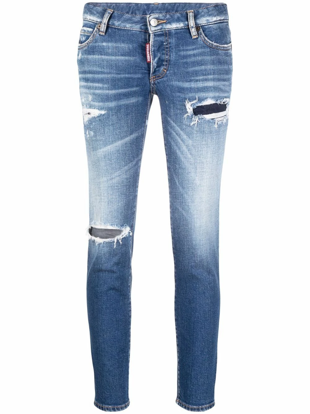 Dsquared2 Prix Exclusifs Jean skinny à effet usé jeans skinny femme 3 Dsquared2 jean skinny à effet usé