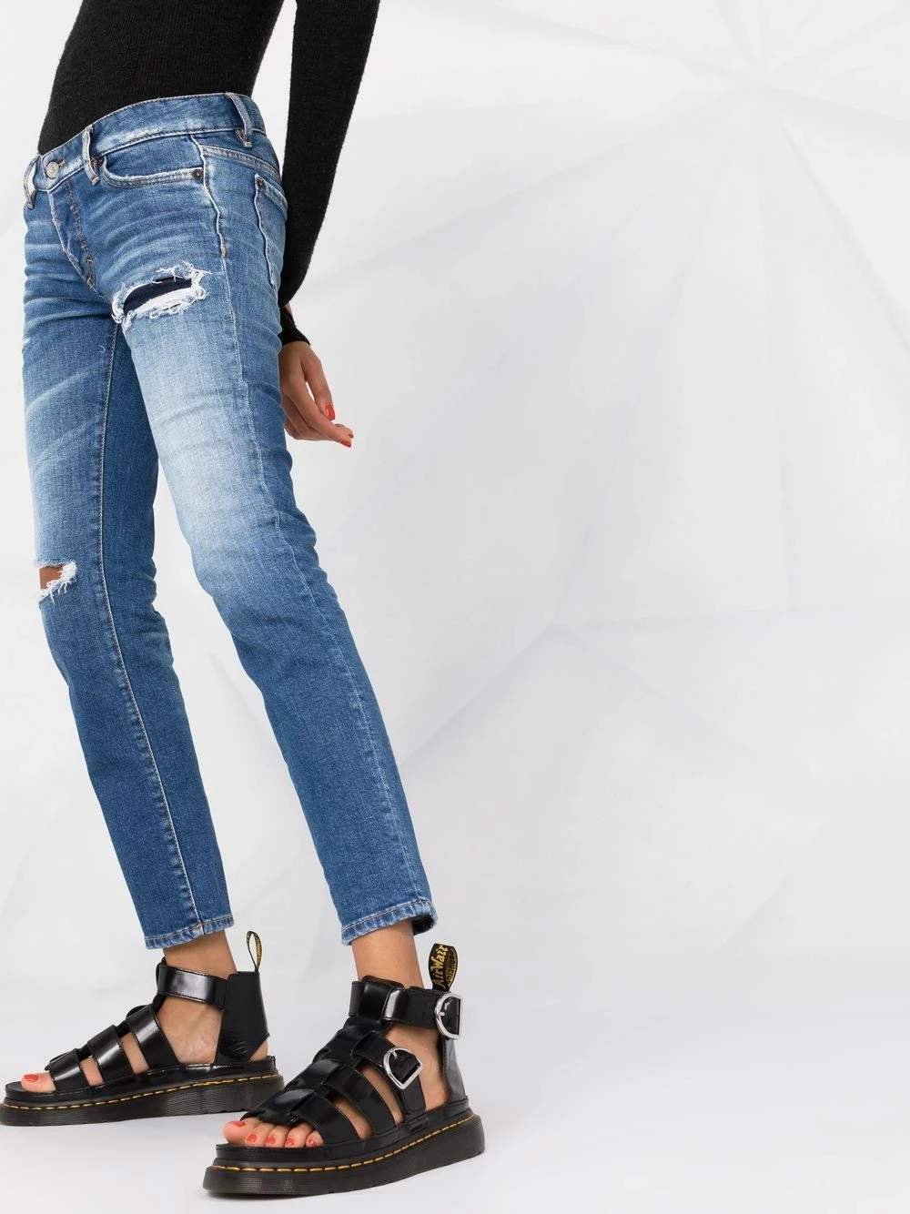 Dsquared2 Prix Exclusifs Jean skinny à effet usé jeans skinny femme 5 Dsquared2 jean skinny à effet usé