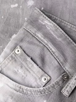 Dsquared2 jean slim à effet usé