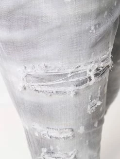 Dsquared2 jean slim à effet usé