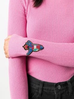 Dsquared2 pull nervuré à détail de patch