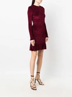 Dsquared2 Robe courte volantée en velours Promos robes de jour femme 11 Dsquared2 robe courte volantée en velours