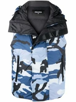 Dsquared2 gilet matelassé à motif camouflage