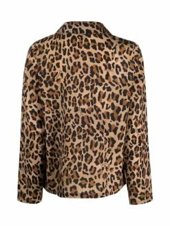 Dsquared2 chemise imprimée léopard à revers crantés