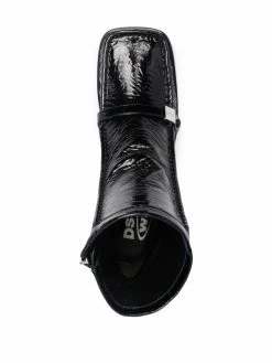 Dsquared2 bottines en cuir à bout carré