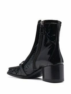 Dsquared2 bottines en cuir à bout carré