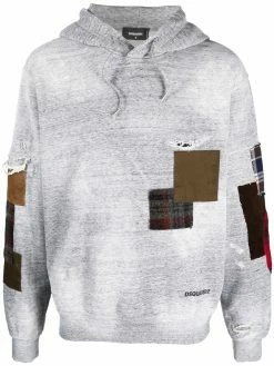 Dsquared2 hoodie à détail patchwork