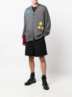 Dsquared2 cardigan en laine vierge à détails appliqués