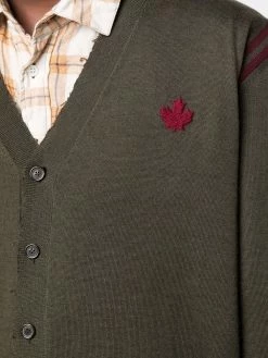 Dsquared2 Produit de première qualité Cardigan à patch Maple Leaf cardigans homme 11 Dsquared2 cardigan à patch Maple Leaf