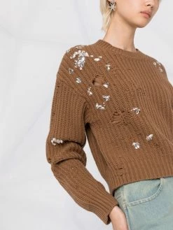 Dsquared2 pull à ornements de cristal