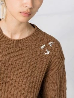 Dsquared2 pull à ornements de cristal