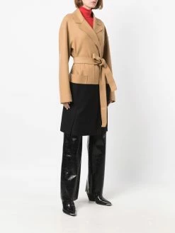 Dsquared2 manteau ceinturé à découpes