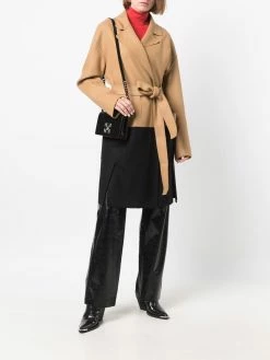 Dsquared2 manteau ceinturé à découpes