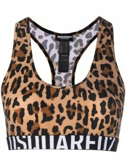 Dsquared2 soutien-gorge à imprimé animalier