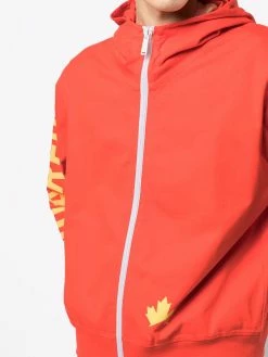 Dsquared2 hoodie zippé à logo imprimé