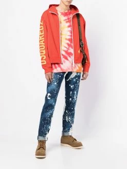 Dsquared2 hoodie zippé à logo imprimé