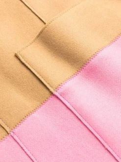 Dsquared2 manteau bicolore à taille nouée