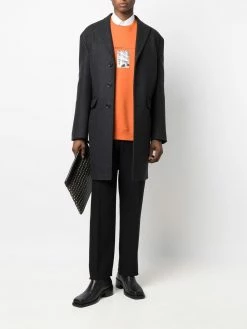 Dsquared2 manteau mi-long à simple boutonnage