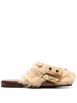Dsquared2 mules Fluffy à boucle