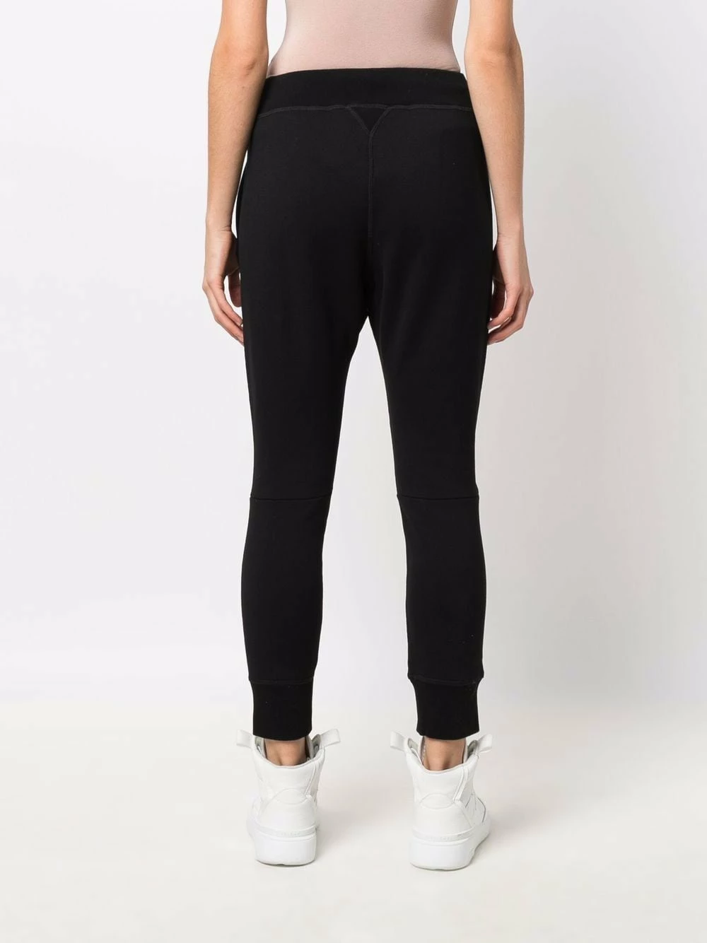Dsquared2 Pantalon fuselé court à logo imprimé Prix Incroyables pantalons raccourcis femme 6 Dsquared2 pantalon fuselé court à logo imprimé
