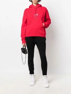 Dsquared2 pantalon fuselé court à logo imprimé