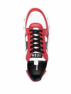 Dsquared2 Baskets lacées à logo imprimé Meilleur Prix Garanti baskets basses homme 9 Dsquared2 baskets lacées à logo imprimé